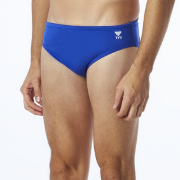 Tyr Durafast Elite Solid Racer -  Royal Blue Men's Swim Brief - 38/XL - Picture 2 of 4
